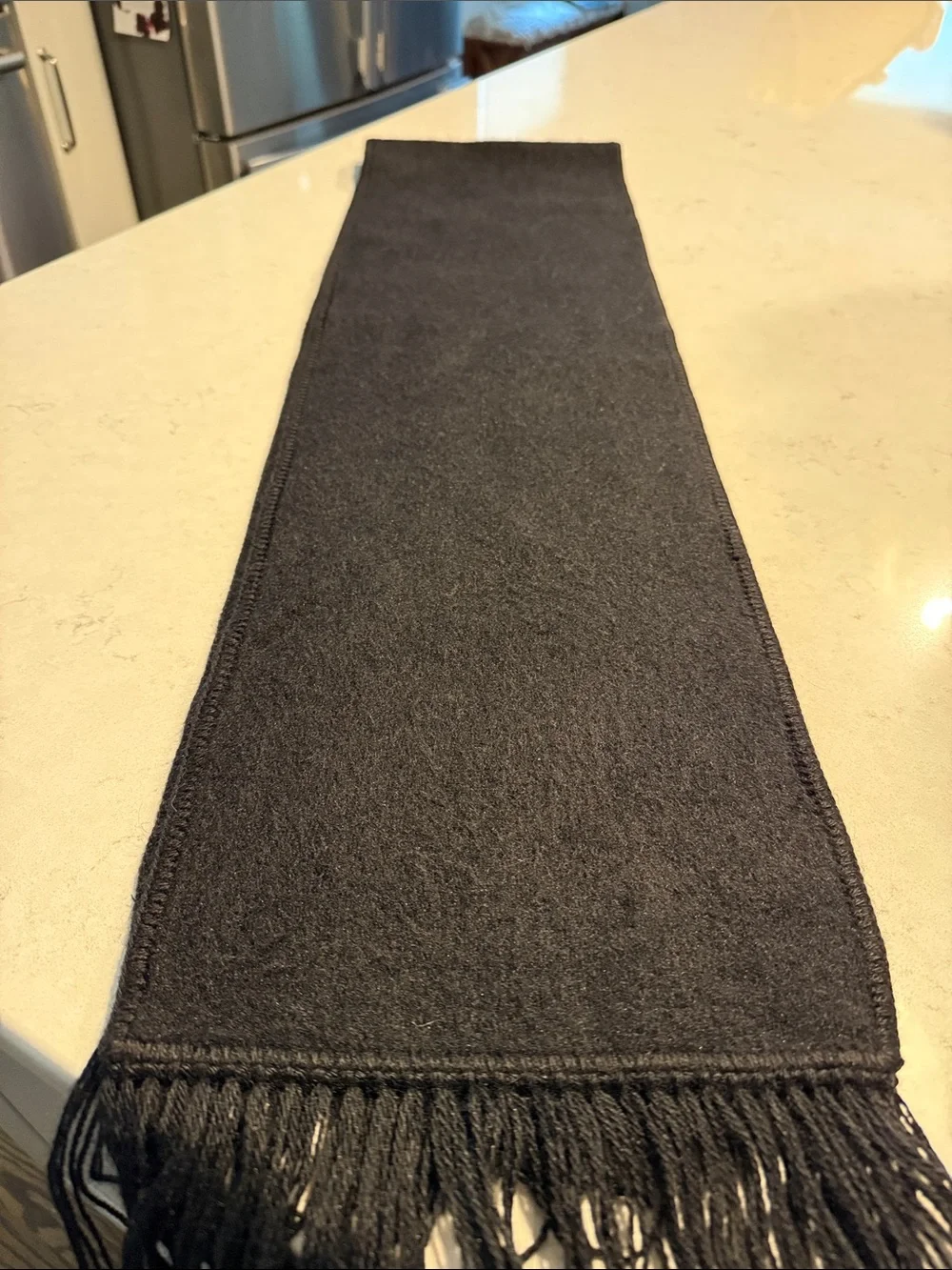 Larisco NWOT 100% alpaca Black unisex scarf Made in Peru